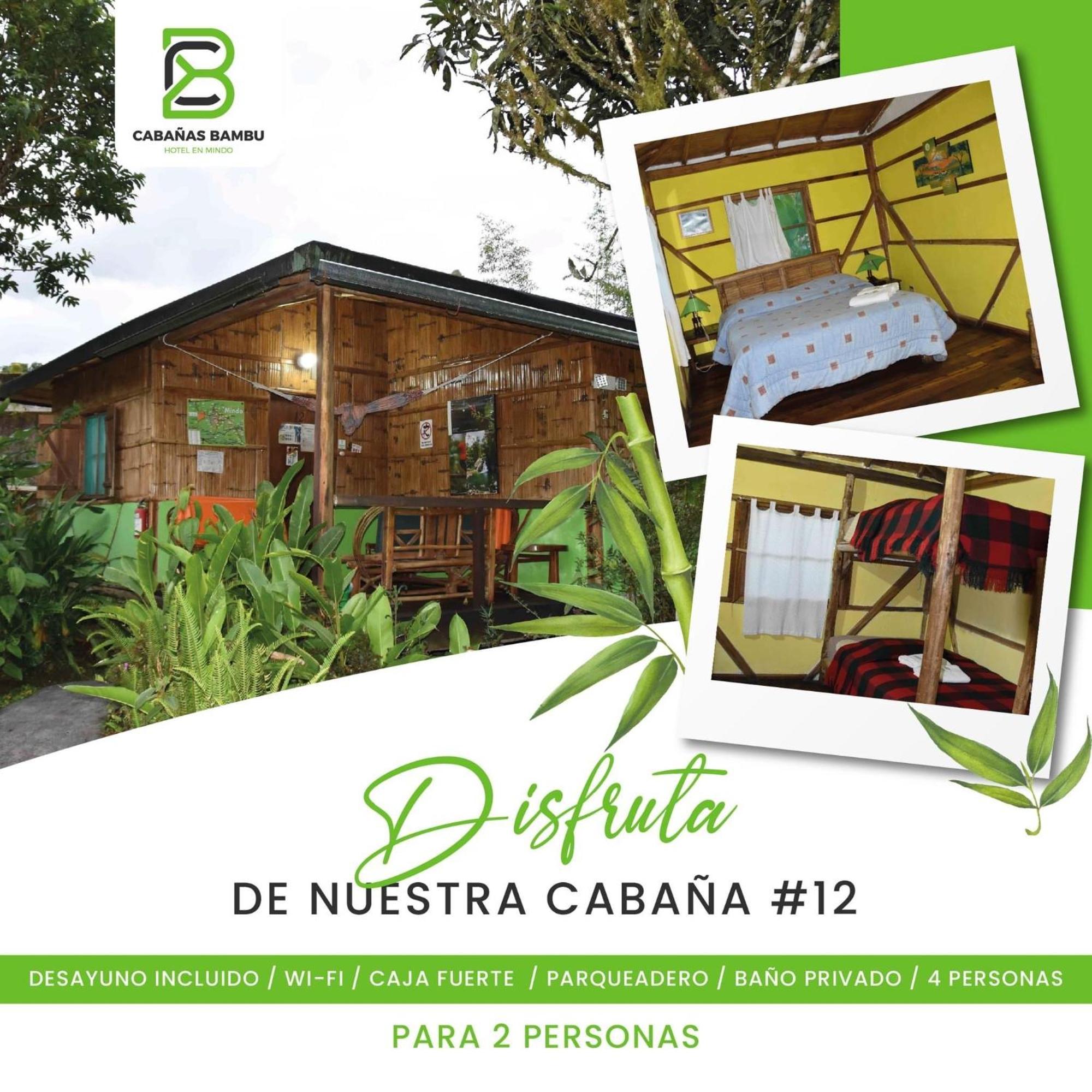 Cabanas Bambu Mindo Esterno foto